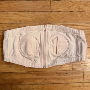 Lansinoh Hands Free Pumping Bra Light Pink Adjustable XS-L Zip Front Bustier